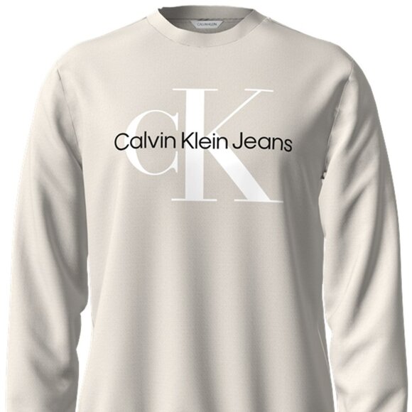 Calvin Klein Men's Monogram Crew Neck Sweatshirt - 40GC200 (Moonbeam)